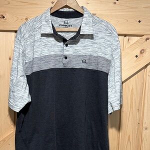 Cinch Men's Polo Shirt in Black and Gray
